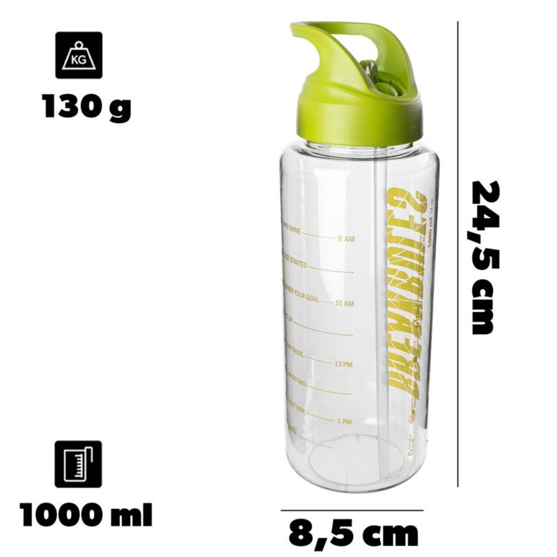 Butelka tritanowa KADAX na wodę zielona 1 l, 1 szt.