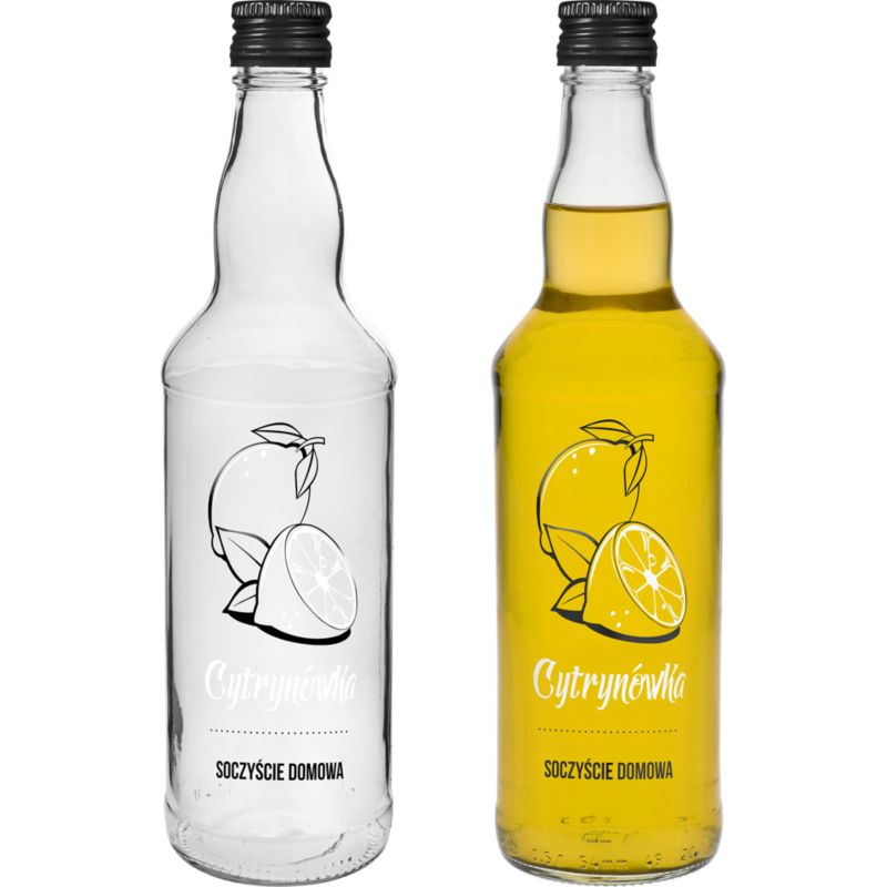 Butelka z zakrętką nadruk cytrynówka 500 ml