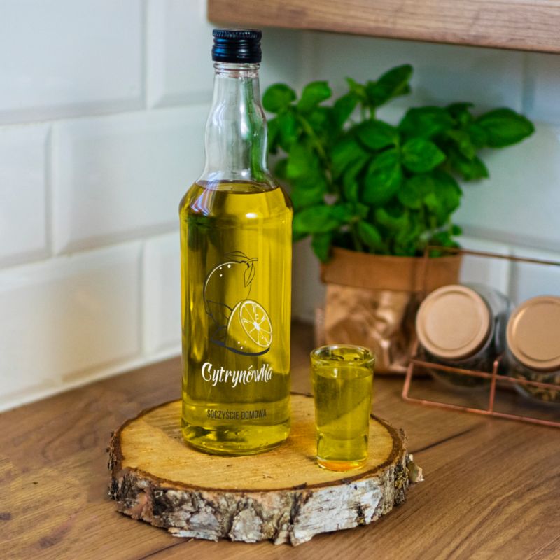 Butelka z zakrętką nadruk cytrynówka 500 ml