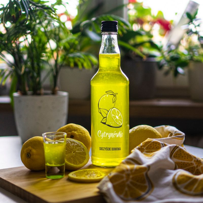 Butelka z zakrętką nadruk cytrynówka 500 ml