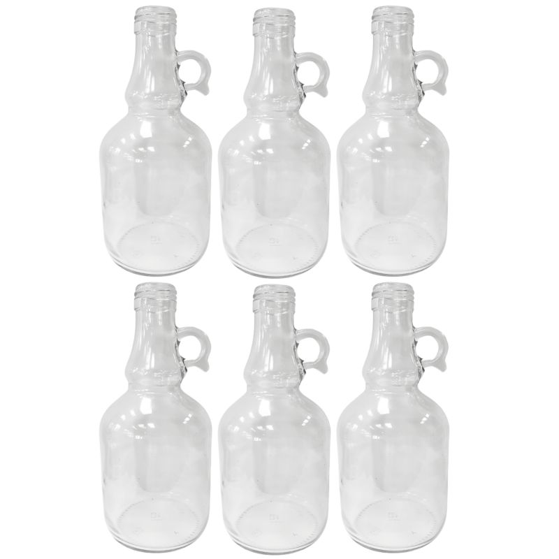 Butelki szklane MODO24 500 ml galon z uchwytem na soki olej i oliwę fi 31 bez nakrętek 6 szt.