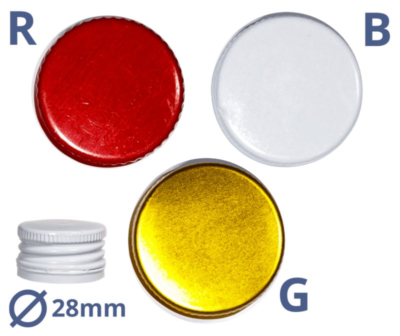 Butelki szklane MODO24 500 ml na soki nalewki i syropy fi 28 z nakrętkami 6 szt.
