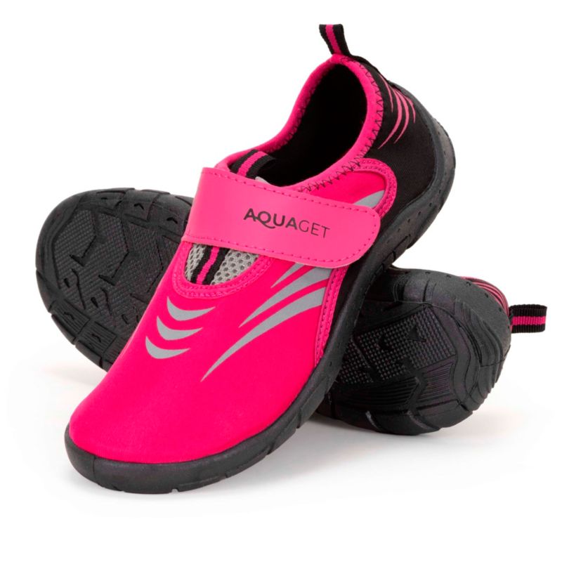 Buty do wody Aquaget  plażowe szybkoschnące na kajak jeżowce, kamienie rozm. 40 damskie różowe 1 kpl.
