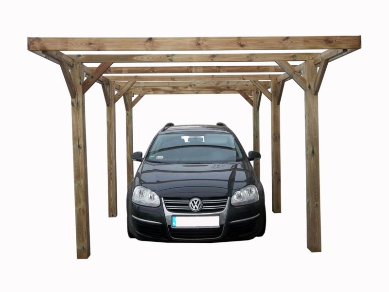 Carport Wiata garażowa ALTANKA 3,04x5,12 m - 15,56 m2 - pokrycie PVC