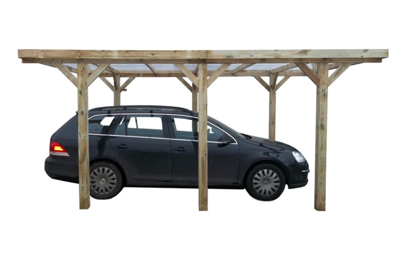 Carport Wiata garażowa ALTANKA 3,04x5,12 m - 15,56 m2 - pokrycie PVC