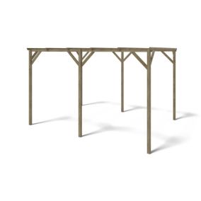 Carport Wiata garażowa ALTANKA 3x4 m - 12 m2, drewniana, CAR13, 1szt.