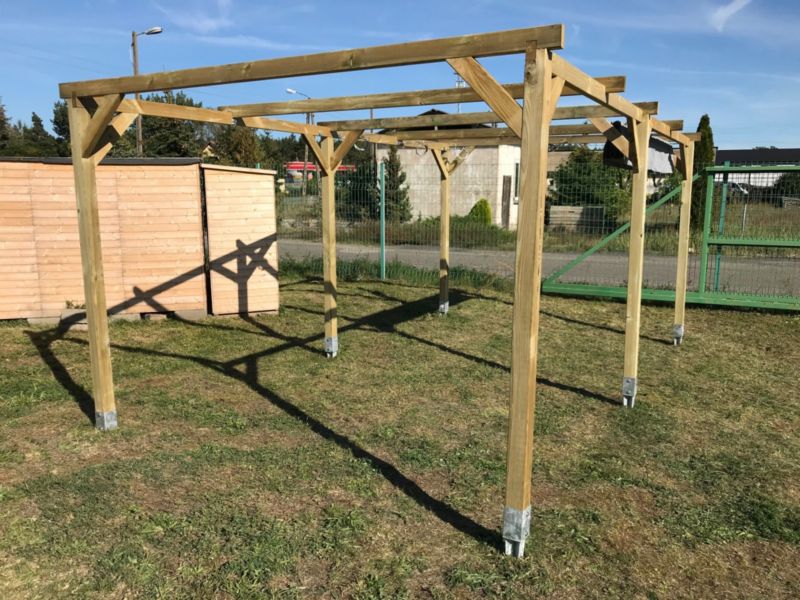 Carport Wiata garażowa ALTANKA 3x5,10 m - 15,30 m2, drewniana, 1szt.