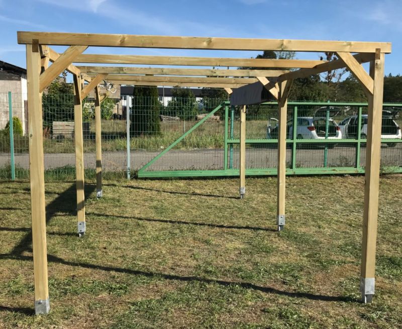 Carport Wiata garażowa ALTANKA 3x5,10 m - 15,30 m2, drewniana, 1szt.
