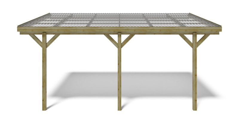 Carport Wiata garażowa ALTANKA 3x5,24 m - 15 m2 - pokrycie PVC