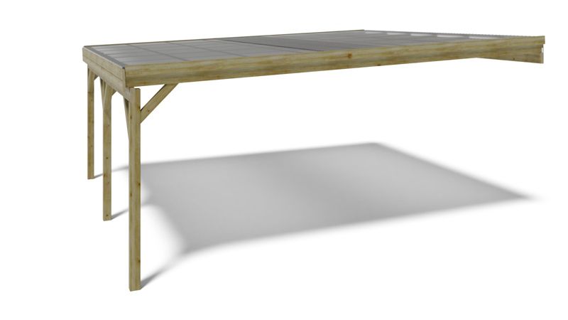 Carport Wiata garażowa ALTANKA 5,80x5,06 m - 29 m2 - pokrycie PVC