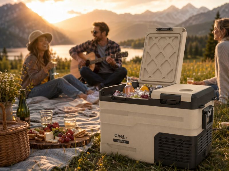 ChefOne IceBox TGS35 DUAL ZONE lodówka turystyczna samochodowa 230v 12v 24v 1 sztuka