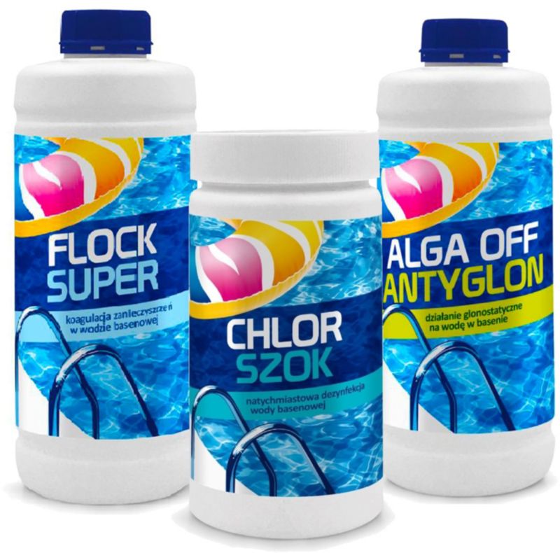 Chemia basenowa, Pool Systems, Gamix, Dezynfekcja wody, Antyglon, 3l, 3szt