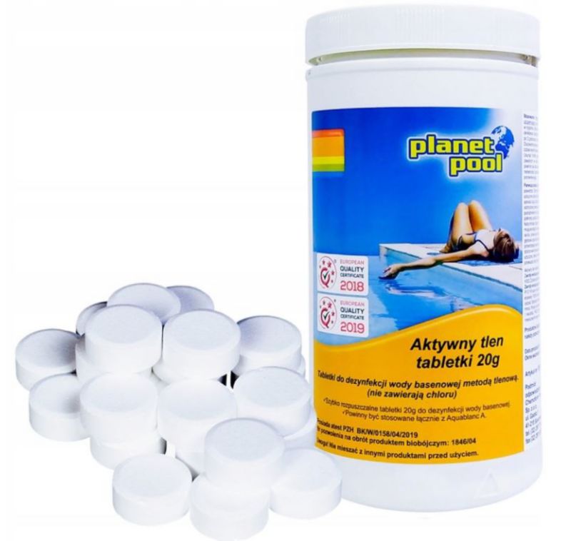 Chemia basenowa, Pool Systems, Planet Pool, Tabletki Aktywny Tlen,  1szt, 1kg