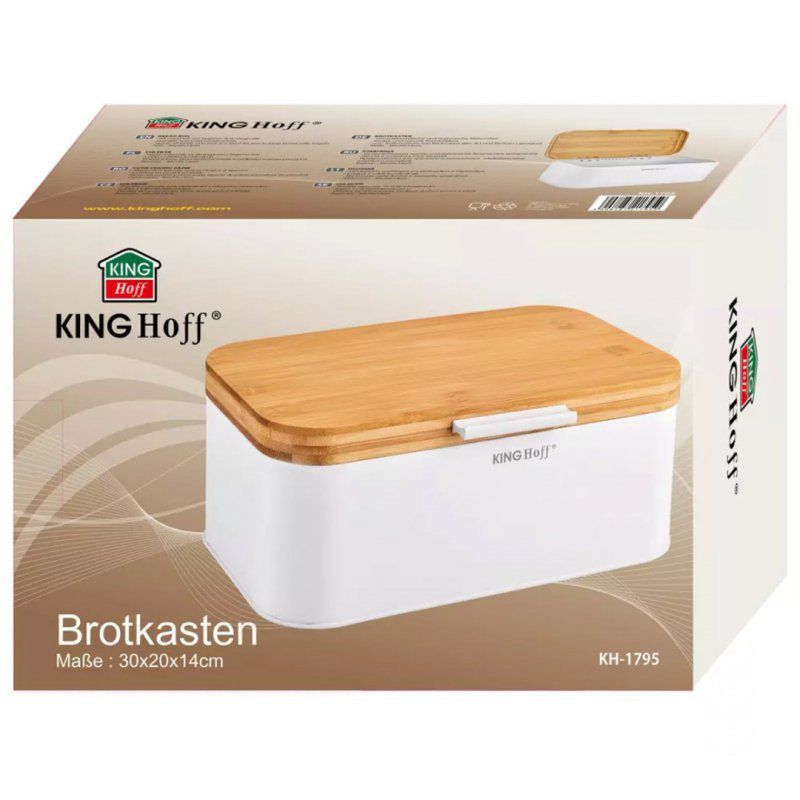 Chlebak bambusowo stalowy Kinghoff kh-1795 1szt