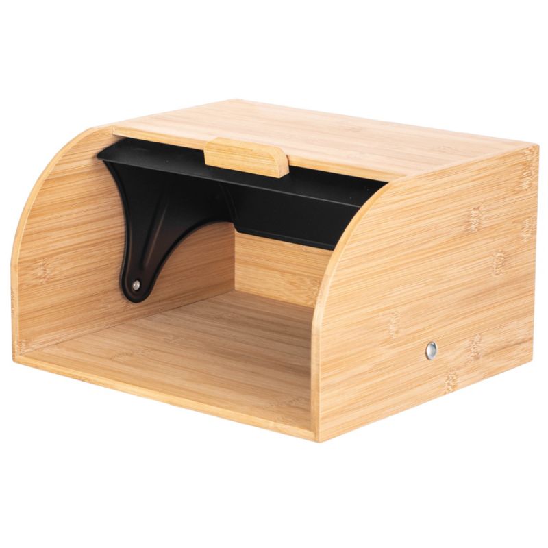 Chlebak KADAX bambusowy stal nierdzewna pojemnik na pieczywo chleb 31x27,5x17,5cm 1 szt.