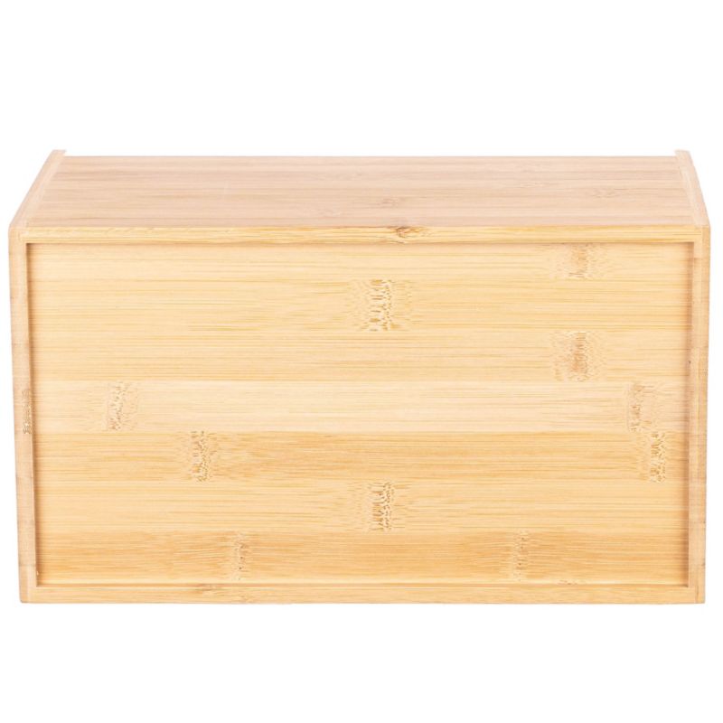 Chlebak KADAX bambusowy stal nierdzewna pojemnik na pieczywo chleb 31x27,5x17,5cm 1 szt.