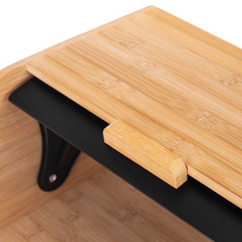 Chlebak KADAX bambusowy stal nierdzewna pojemnik na pieczywo chleb 31x27,5x17,5cm 1 szt.