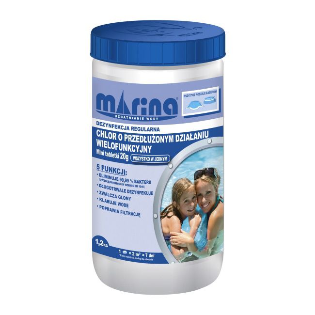 Chlor do basenu długodziałający Marina 1,2 kg