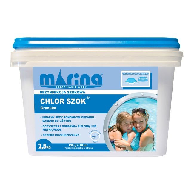 Chlor szok granulat Marina 2,5 kg