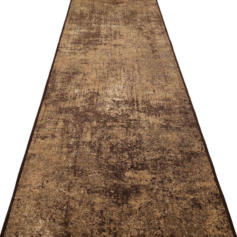 Chodnik do przedpokoju NEW MARL 17 brązowy, podgumowany, na metry szer. 67 cm / dł. 10 cm