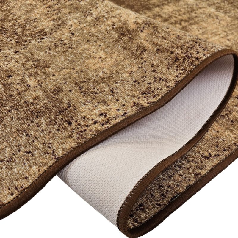 Chodnik do przedpokoju NEW MARL 17 brązowy, podgumowany, na metry szer. 67 cm / dł. 10 cm