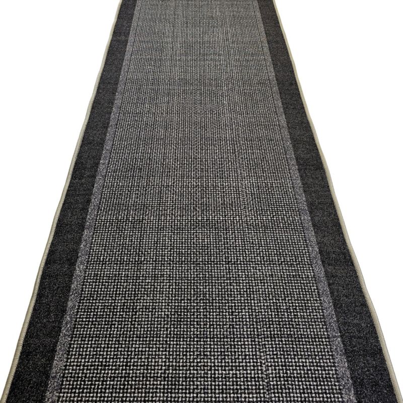 Chodnik do przedpokoju TEREZ 19 szary, na metry, podgumowany szer. 80 cm / dł. 10 cm
