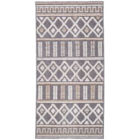 Chodnik Multidecor Nepal 80 x 230 cm geometria antracyt 1 szt.