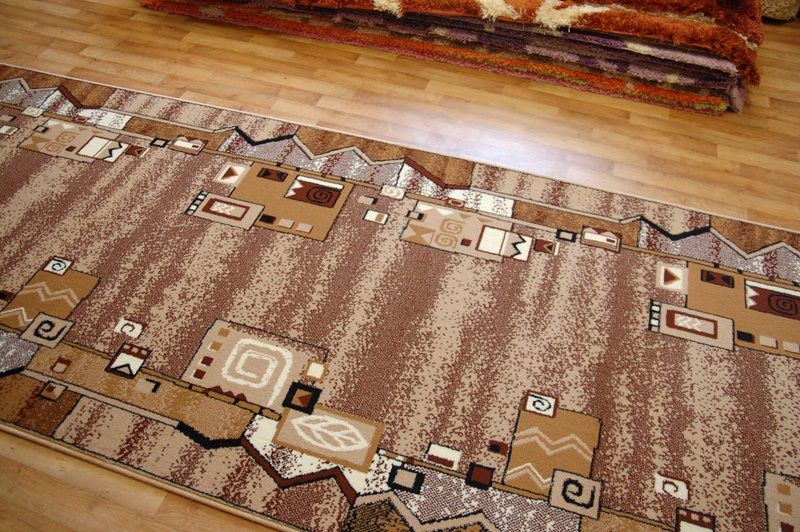 Chodnik RugsX 80x520 cm beż 167958 1 szt.