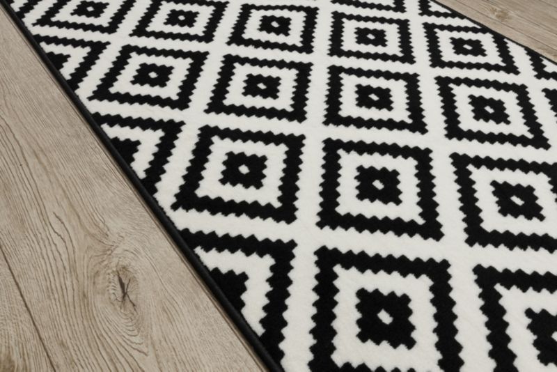 Chodnik RugsX 80x700 cm czarny 179218 1 szt.