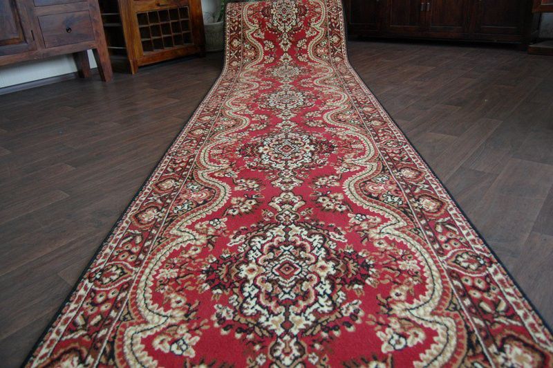 Chodnik RugsX 80x970 cm bordo 161804 1 szt.