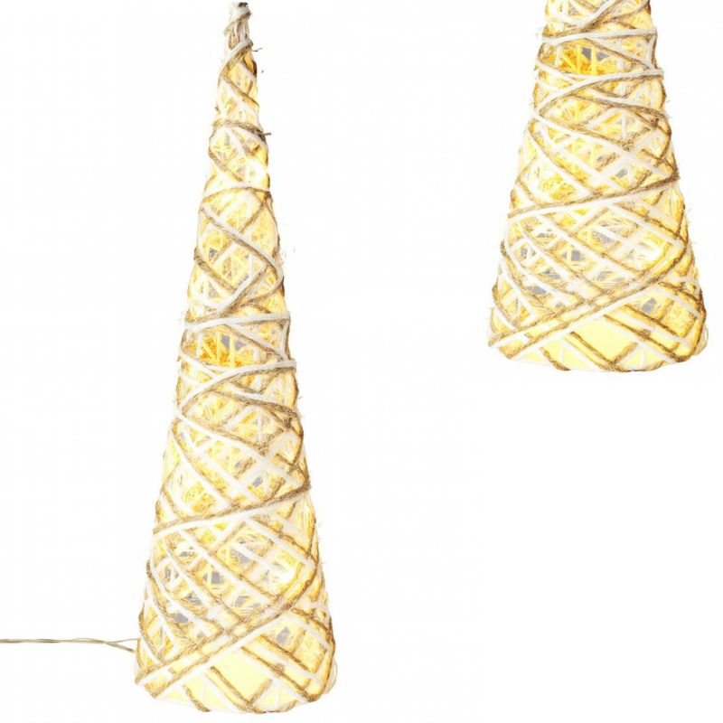 Choinka stożek LED AMZ Koopman ciepłe światło timer 60x16x16 cm 1 szt.