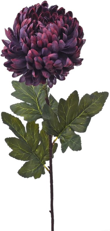 Chryzantema sztuczna Jumi pojedyncza fioletowa 82 cm
