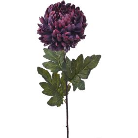 Chryzantema sztuczna Jumi pojedyncza fioletowa 82 cm