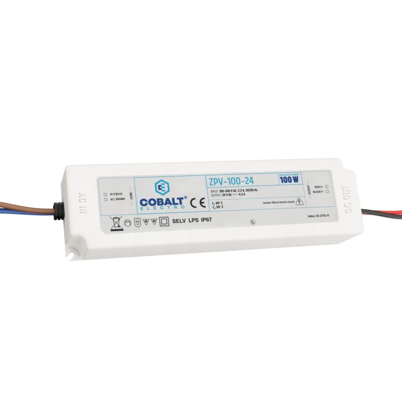Cobalt Electro Zasilacz Impulsowy Do Taśm Led Labs Zpv 24V 100W Ip67 1 szt
