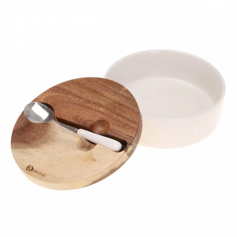 Cukiernica porcelnowa z łyżeczką Kassel-93557 1szt
