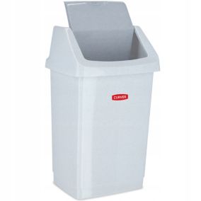 Curver Kosz na Śmieci Uchylny 15 L Granitowy 1 szt.