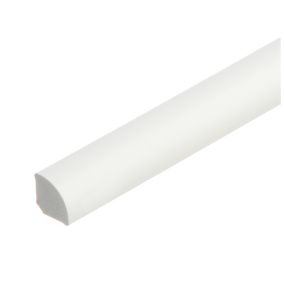 Ćwierćwałek PCV 18 x 18 x 2400 mm biały