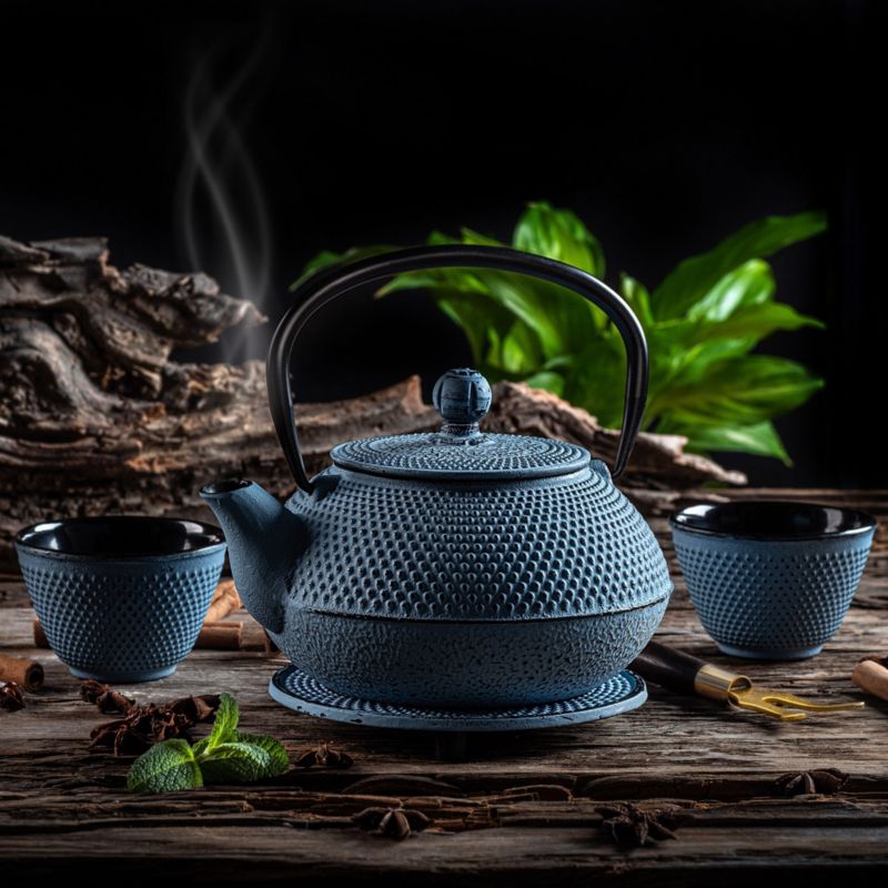 Czajnik KADAX Do Herbaty imbryk Żeliwny Dzbanek Zaparzacz 850ml 2