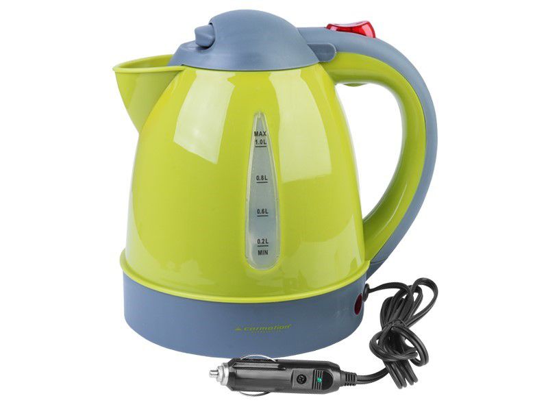 Czajnik samochodowy Carmotion 1L, 24V, 300W z płaską płytą grzewczą, 1 szt.