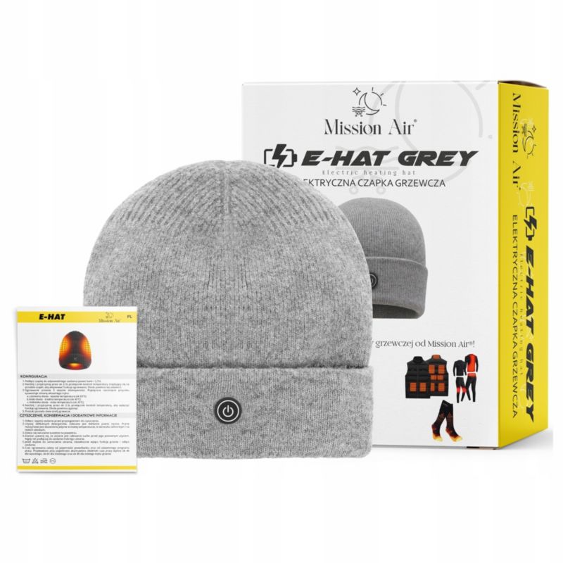 Czapka podgrzewana Mission Air E-Hat szara 1 szt.