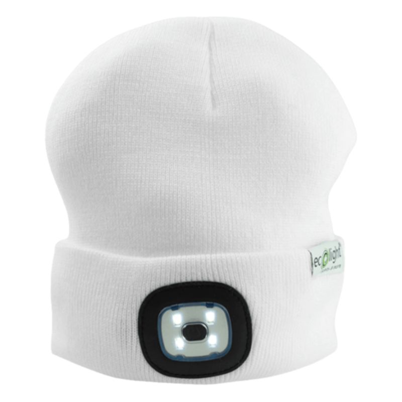 Czapka Z Latarką LED Eco Light Biała 1W 6500K 1 Szt.