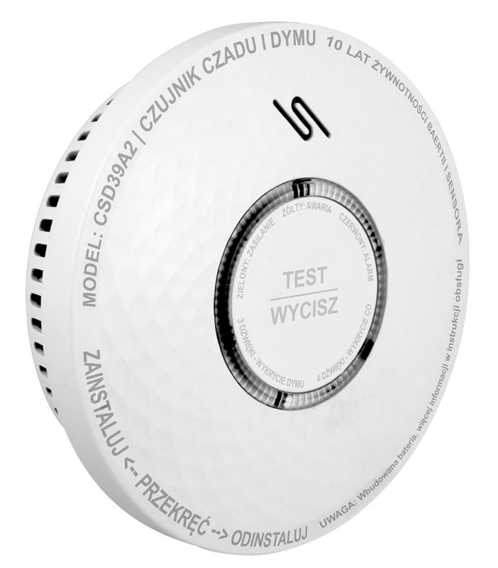 Czujnik czadu i dymu 2 w 1 CSD-39A2