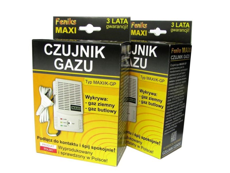 Czujnik Gazu, detektor Feniks (metan, propan-butan) 1 szt.