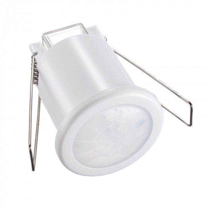 Czujnik ruchu i zmierzchu Ecolight podczerwień PIR biały do 8 metrów sufitowy wpuszczany IP20 wym: 6,2 x 5 x 5 cm - 1 szt.