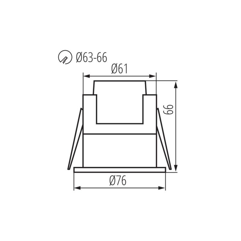 Czujnik ruchu Kanlux mikrofalowy czarny do 6 metrów sufitowy wpuszczany IP54/20 wym: 6,6 x 7,6 x 7,6 cm - 1 szt.