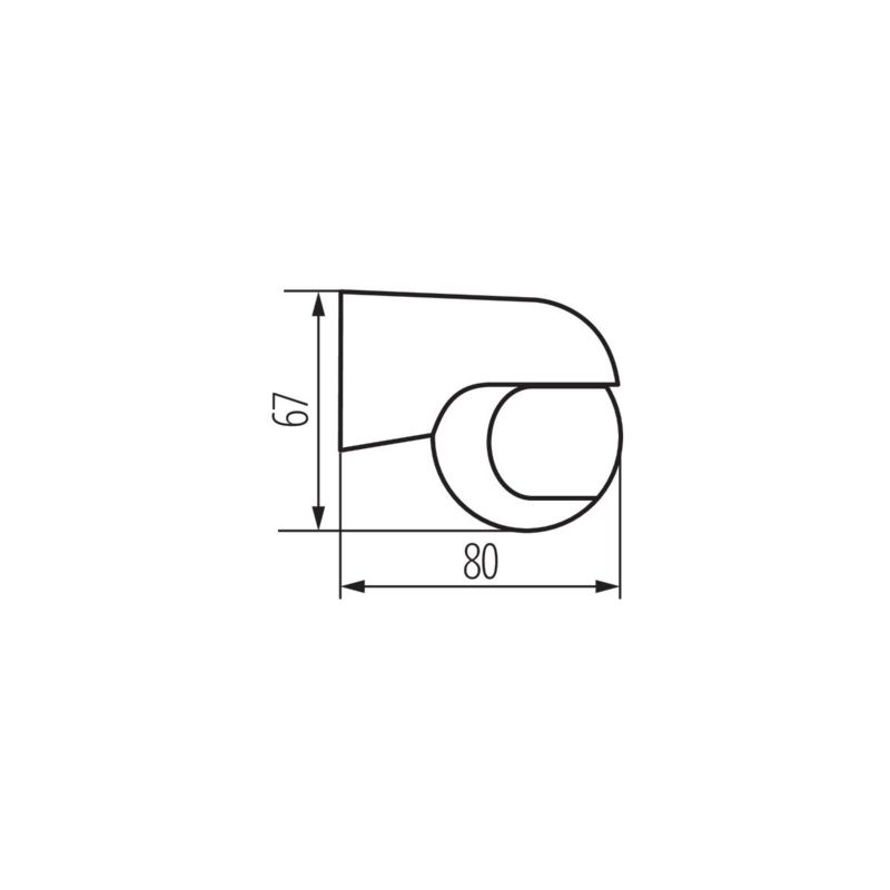 Czujnik ruchu Kanlux podczerwień PIR czarny do 6 metrów ścienny natynkowy IP44 wym: 6,7 x 8 x 8 cm - 1 szt.