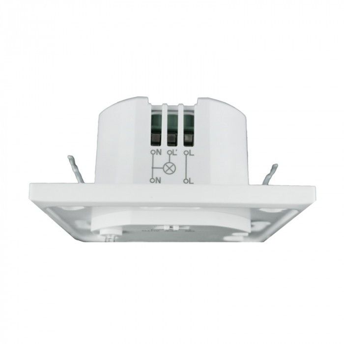 Czujnik ruchu mikrofalowy Ecolight dopuszkowy biały do 15 metrów dopuszkowy IP20 wym: 8 x 8 x 5 cm - 1 szt.