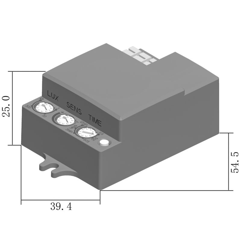 Czujnik ruchu mikrofalowy MasterLED Flat 5.8GHz IP20 regulowany 1200W 1 szt.