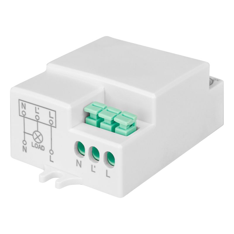 Czujnik ruchu mikrofalowy MasterLED Flat 5.8GHz IP20 regulowany 1200W 1 szt.