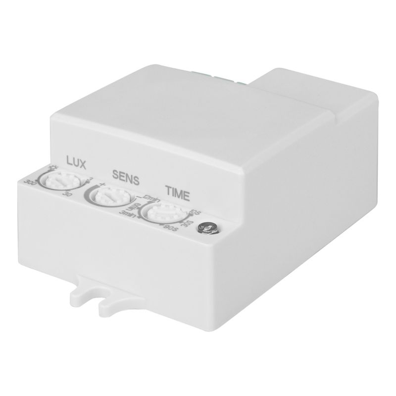 Czujnik ruchu mikrofalowy MasterLED Flat 5.8GHz IP20 regulowany 1200W 1 szt.